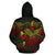 New Caledonia Polynesian Zip up Hoodie Turtle Hibiscus Reggae - Polynesian Pride