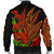 Polynesian Hawaii Men's Bomber Jacket - Ohia Lehua - Polynesian Pride