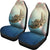 Hawaii Turtle And Jellyfish In Deep Sea Moana Car Seat Covers Universal Fit Blue - Polynesian Pride