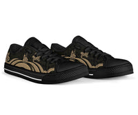 New Caledonia Low Top Canvas Shoes - Gold Tentacle Turtle - Polynesian Pride