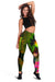 Nauru Polynesian Women's Leggings - Hibiscus and Banana Leaves - Polynesian Pride