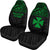 Wallis And Futuna Car Seat Covers - Wallis And Futuna Green Coat Of Arms Polynesian Tattoo - Polynesian Pride