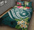 The Philippines Quilt Bed Set - Summer Plumeria (Turquoise) - Polynesian Pride