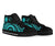 Wallis and Futuna High Top Canvas Shoes - Turquoise Tentacle Turtle - Polynesian Pride