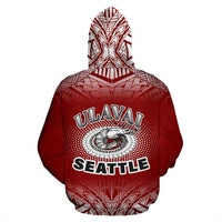 Shrimp Polynesian All Over Hoodie Red Fog Style - Polynesian Pride