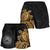 American Samoa Polynesian Shorts (Women) - Polynesian Turtle (Golden) - Polynesian Pride