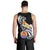 Tahiti Men's Tank Top - Tahiti Seal Polynesian Patterns Plumeria (Black) - Polynesian Pride