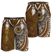 Pohnpei Custom Personalised Men's Shorts - Polynesian Boar Tusk - Polynesian Pride