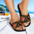 Chuuk Micronesian Slide Sandals - Gold Plumeria - Polynesian Pride