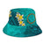 Cook Islands Polynesian Bucket Hat - Manta Ray Ocean - Polynesian Pride