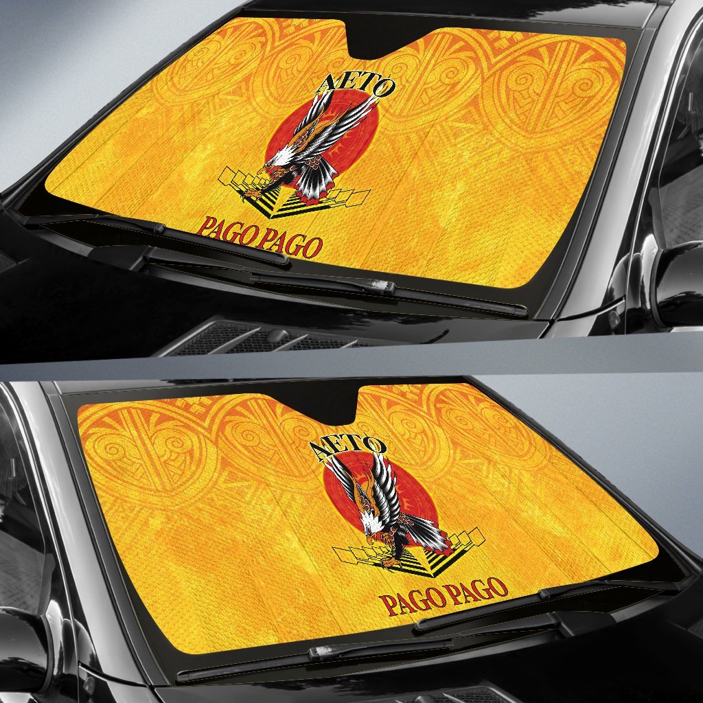 American Samoa Auto Sun Shades - Pago Pago Aeto (Ver 2) - Polynesian Pride