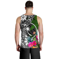 Chuuk Men Tank Top - Turtle Plumeria Banana Leaf - Polynesian Pride