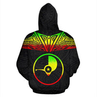 Yap All Over Hoodie Reggae Neck Style - Polynesian Pride