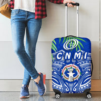 Northern Mariana Islands Rugby Luggage Covers Coconut Leaves - CNMI - Polynesian Pride