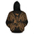 Tonga Polynesian ll Over Hoodie Map Gold - Polynesian Pride