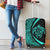 Hawaii Turtle Map Polynesian Luggage Cover - Turquoise - Circle Style - Polynesian Pride