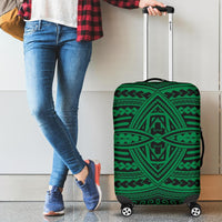 Polynesian Seamless Green Luggage Covers Green - Polynesian Pride