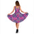 Hawaii Tropical Hibiscus Purple Midi Dress - Polynesian Pride