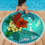 Kosrae State Beach Blanket - Custom Personalised Tropical Flowers Style - Polynesian Pride