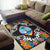 Guam Area Rug - Coat OfArmsWith Tropical Flowers - Polynesian Pride