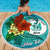 Niue Beach Blanket - Custom Personalised Tropical Flowers Style - Polynesian Pride
