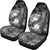 Custom Personalised Samoa Car Seat Covers- Humpback Whale with Tropical Flowers (White) - Polynesian Pride