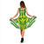 Hawaii Polynesian Midi Dress - Hawaiian Pattern With Seal - Polynesian Pride