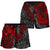 Tonga Polynesian Shorts (Women) - Red Turtle Flowing - Polynesian Pride