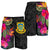 Tuvalu All Over Print Men's Shorts - Hibiscus Polynesian Pattern - Polynesian Pride