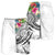 Fiji Polynesian Men's Shorts - Summer Plumeria (White) - Polynesian Pride