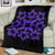 Hawaiian Premium Blanket Royal Pattern - Black And Purple - A1 Style - Polynesian Pride