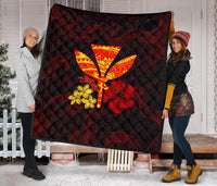 Polynesian Kanaka Maoli Flower Quilt - Polynesian Pride