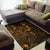 Guam Area Rugs Turtle Hibiscus Gold - Polynesian Pride