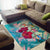 Polynesian Hawaii Area Rug - Plumeria Turtles with Hibiscus - Polynesian Pride