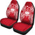 Samoa Car Seat Cover - Samoa Coat Of Arms Map Red White - Polynesian Pride