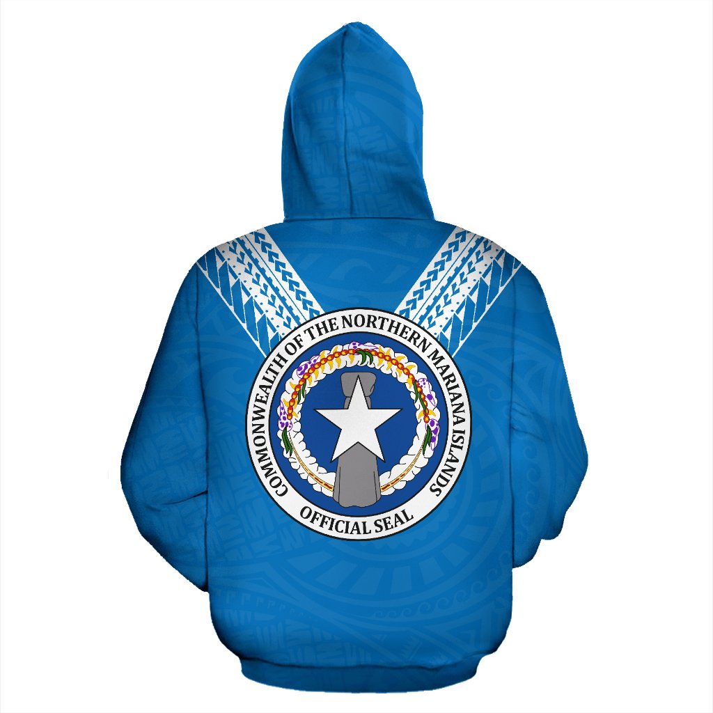 Northern Mariana Islands All Over Hoodie Polynesian Style - Polynesian Pride