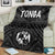 Tonga Premium Blanket - Tonga Seal With Polynesian Tattoo Style (Black) - Polynesian Pride