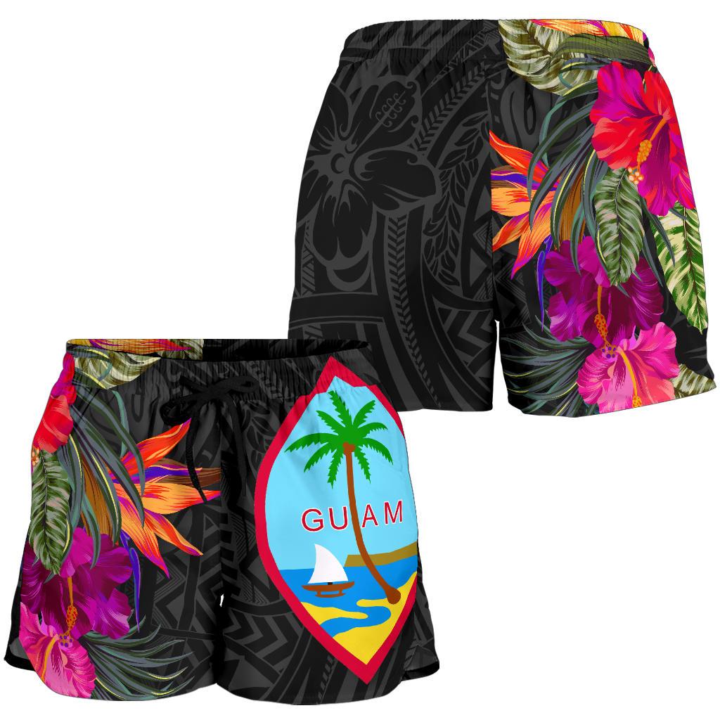 Guam Women's Short - Hibiscus Polynesian Pattern - Polynesian Pride