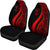 Niue Car Seat Covers - Red Polynesian Tentacle Tribal Pattern - Polynesian Pride