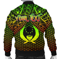 Polynesian Pohnpei Personalised Men's Bomber Jacket - Reggae Vintage Polynesian Patterns - Polynesian Pride