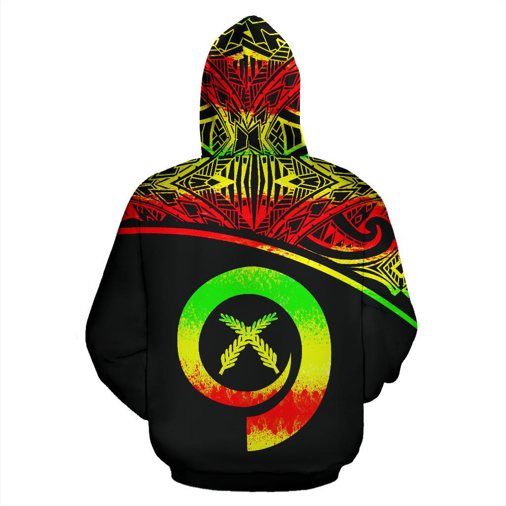 Vanuatu Polynesian Hoodie Reggae Curve - Polynesian Pride