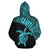 Tahiti Hoodie Tahiti Turtle Mermaid Polynesian Tattoo Blue Version - Polynesian Pride