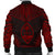 Guam Polynesian Chief Men's Bomber Jacket - Red Version - Polynesian Pride