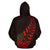 Maori Face Fern Hoodie - Polynesian Pride