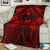 Guam Polynesian Premium Blanket - Red Guam Coat Of Arms Polynesian Tattoo - Polynesian Pride