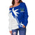 Pohnpei Coconut Tree Off Shoulder Sweater K4 - Polynesian Pride