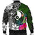 Yap Men Bomber Jacket - Turtle Plumeria Banana Leaf - Polynesian Pride