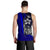 Kosrae Micronesia Men's Tank Top Blue - Turtle With Hook - Polynesian Pride