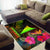 Tokelau Polynesian Area Rug - Hibiscus and Banana Leaves - Polynesian Pride