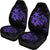 Hawaii Turtle Hibiscus Poly Purple Car Seat Covers Universal Fit Purple - Polynesian Pride